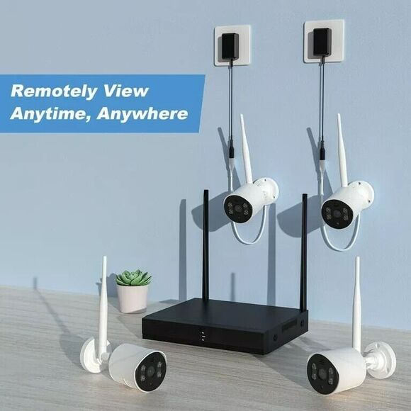 TOPVISION JQ6026HEC Wireless Security 4 Camera System , 8CH 3MP 1080P NVR - NEW - Picture 4 of 5